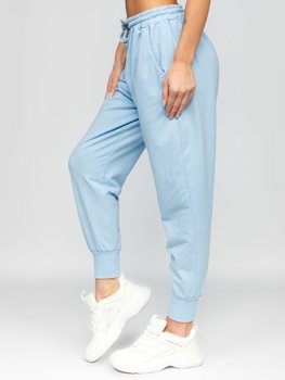 Bolf Damen Sporthose Azurblau  0011