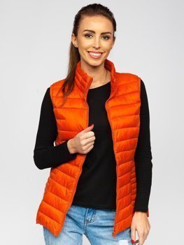 Bolf Damen Stepp Weste Orange 23038