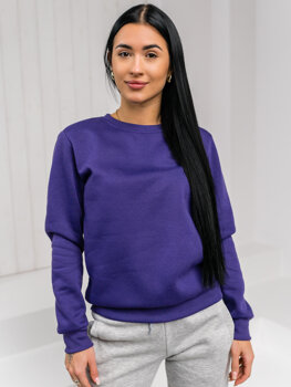 Bolf Damen Sweatshirt ohne Kapuze Violett  W01A1