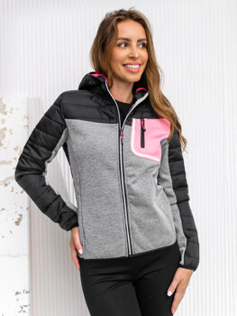 Bolf Damen Übergangsjacke Sportjacke Schwarz KSW4006A1