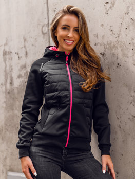 Bolf Damen Übergangsjacke Sportjacke Schwarz  KSW4009A