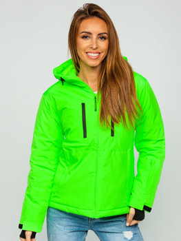 Bolf Damen Winterjacke Sportjacke Grün-Neon  HH012A