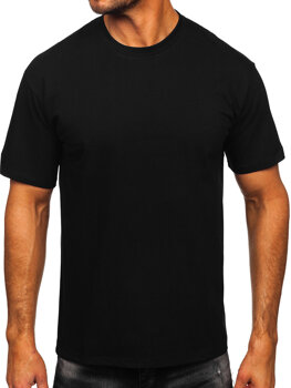 Bolf Herren Baumwoll T-Shirt Uni Schwarz  67T1298