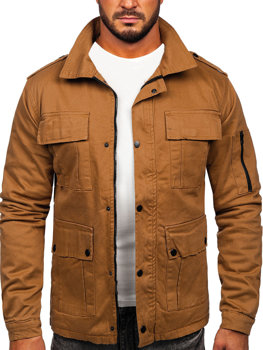 Bolf Herren Baumwoll Übergangsjacke Camel  10290