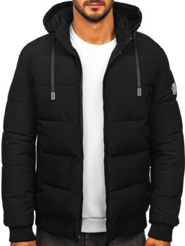 Bolf Herren Gepolsterte Winterjacke Schwarz  31M5023