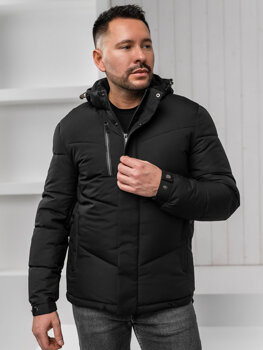 Bolf Herren Gepolsterte Winterjacke Schwarz  31M5035A1