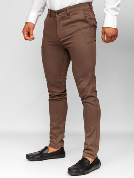 Bolf Herren Hose Chinos Braun  5000-3