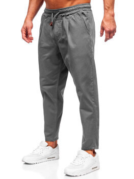 Bolf Herren Hose Chinos Grau  6237