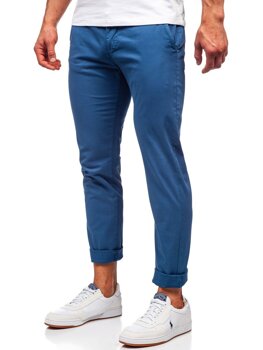 Bolf Herren Hose Chinos Indigo  1146