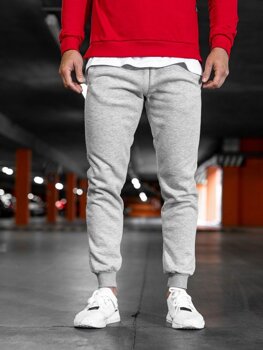 Bolf Herren Hose Jogger Pants Grau  XW01-B