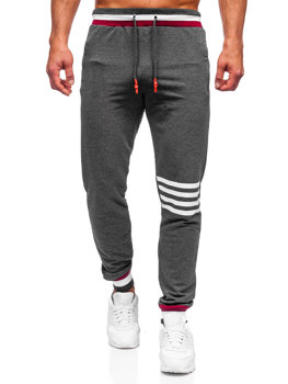 Bolf Herren Hose Jogger Pants Schwarzgrau  7033