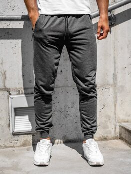 Bolf Herren Hose Jogger Pants Schwarzgrau  CE006