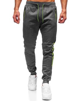 Bolf Herren Hose Jogger Pants Schwarzgrau  K50003