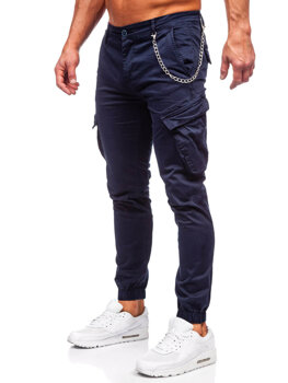 Bolf Herren Hose Joggers Cargohose Dunkelblau SK850