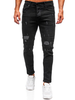 Bolf Herren Jeans slim fit Schwarz 6853