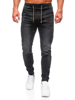 Bolf Herren Jeanshose Jogger Pants Schwarz  R31123W1