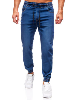 Bolf Herren Jeanshose Joggers Dunkalblau  8106