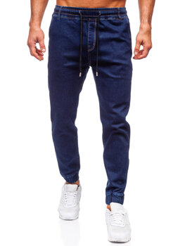 Bolf Herren Jeanshose Joggers Dunkalblau  8136