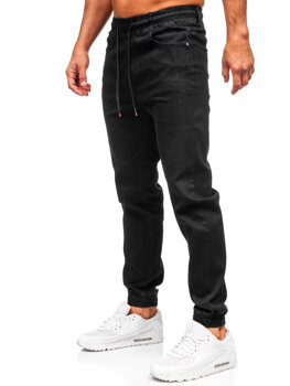 Bolf Herren Jeanshose Joggers Schwarz 8160