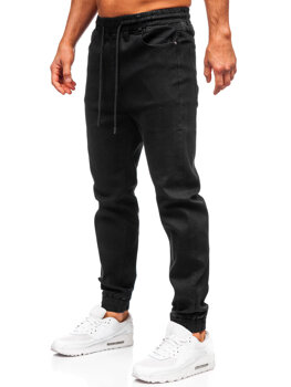 Bolf Herren Jeanshose Joggers Schwarz 8161