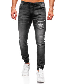 Bolf Herren Jeanshose Joggers Schwarz MP0090N