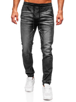 Bolf Herren Jeanshose Joggers Schwarz MP0135N