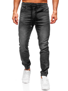 Bolf Herren Jeanshose Joggers Schwarz  MP0275N