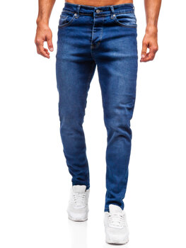 Bolf Herren Jeanshose regular fit Dunkelblau  6710