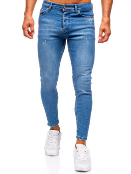 Bolf Herren Jeanshose skinny fit Dunkalblau 5828