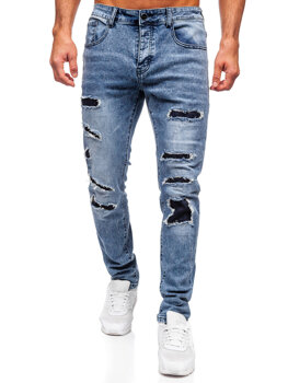 Bolf Herren Jeanshose slim fit Blau  MP0153B