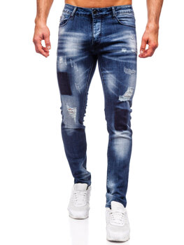 Bolf Herren Jeanshose slim fit Dunkalblau  MP0113BS