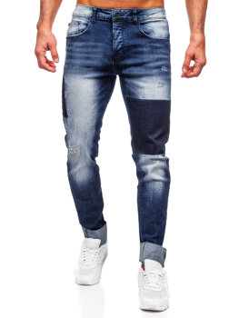 Bolf Herren Jeanshose slim fit Dunkelblau  MP0144BS