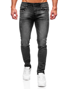 Bolf Herren Jeanshose slim fit Schwarz  MP0057N