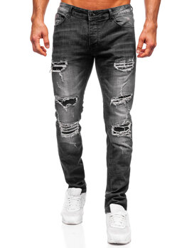 Bolf Herren Jeanshose slim fit Schwarz  MP0075N