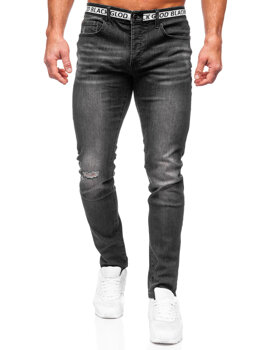 Bolf Herren Jeanshose slim fit Schwarz  MP0083N