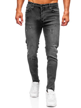 Bolf Herren Jeanshose slim fit Schwarzgrau  6541