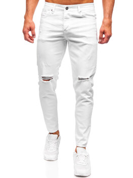 Bolf Herren Jeanshose slim fit Weiß 5873