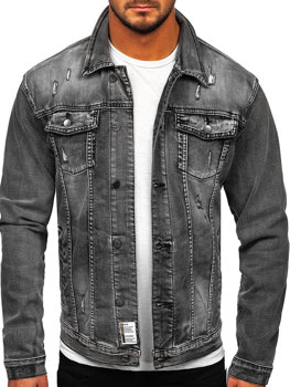 Bolf Herren Jeansjacke Grau  MJ500G