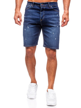 Bolf Herren Jeansshorts Dunkelblau  5820