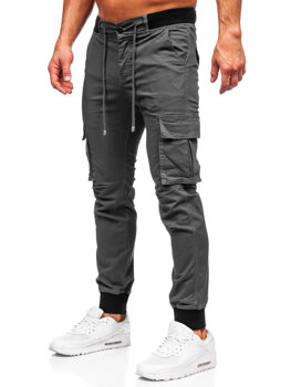 Bolf Herren Joggers Cargohose Schwarzgrau  MP0208GS