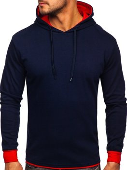 Bolf Herren Kapuzenpullover Dunkelblau 145380-1