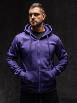 Bolf Herren Kapuzenpullover Violett  2008A1