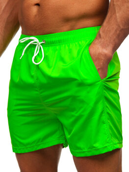 Bolf Herren Kurze Badehose Badeshorts Grün-Neon  XL019