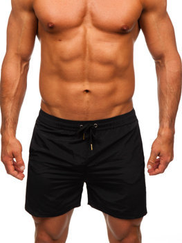 Bolf Herren Kurze Hose Badeshorts Schwarz  XL018