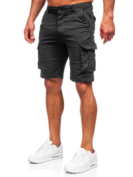 Bolf Herren Kurze Hose Cargo Shorts Schwarz  XX160086