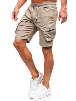 Bolf Herren Kurze Hose Cargoshorts Hellbeige  384K