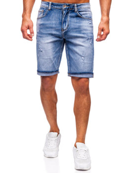 Bolf Herren Kurze Hose Jeanshose Jeansshorts Blau  NG60367