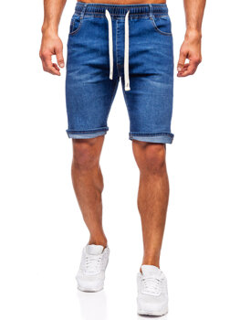 Bolf Herren Kurze Hose Jeanshose Jeansshorts Dunkalblau 9323