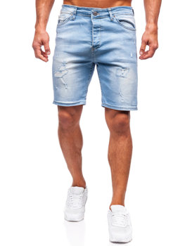 Bolf Herren Kurze Hose Jeansshorts Blau  0468