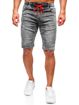 Bolf Herren Kurze Hose Jeansshorts Schwarz  TF175